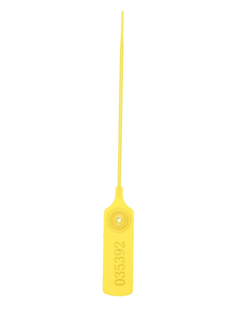 XF-Vel Pull-tite Security Seal Tamper Resistant Tags Plastic Padlock Sign Ties Numbered (Yellow, 100pcs) - Image 4